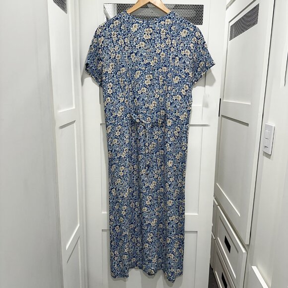Vintage 90s Teddi Midi Dress Teacher Floral Boho Cottagecore Granny Sweet - Picture 3 of 9